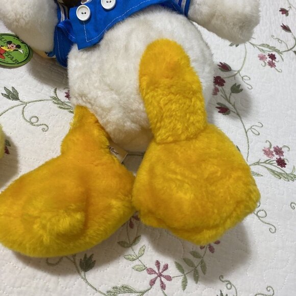 Vintage Tokyo Disneyland Mickey Mouse And Donald Duck Plush medium - Picture 4 of 12